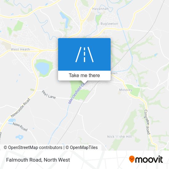 Falmouth Road map
