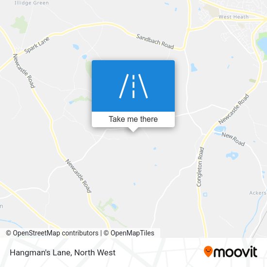Hangman's Lane map
