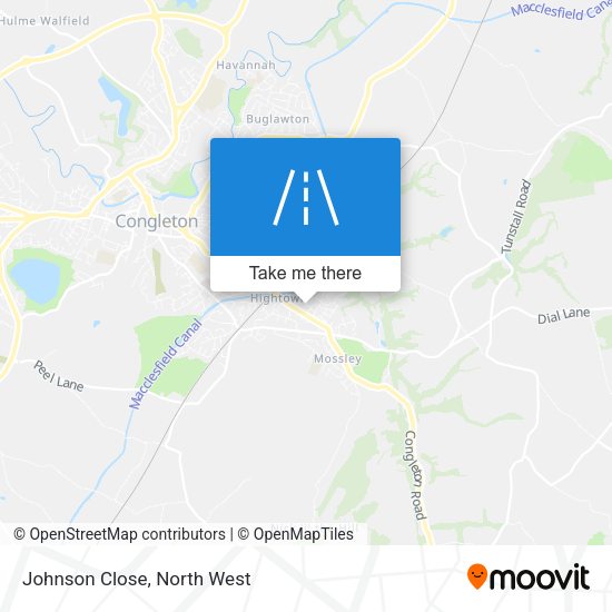Johnson Close map
