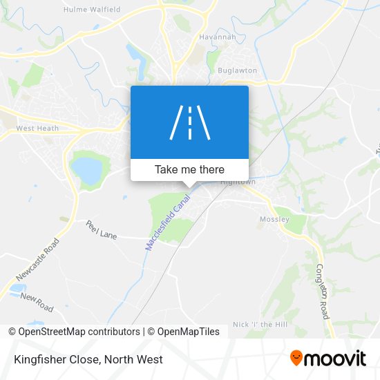 Kingfisher Close map