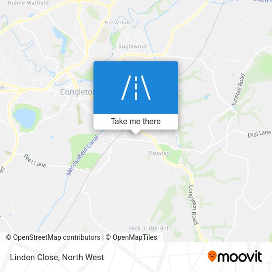 Linden Close map