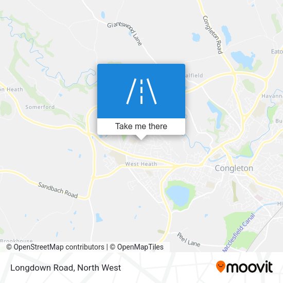 Longdown Road map
