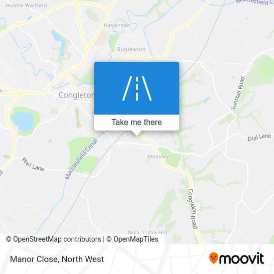 Manor Close map