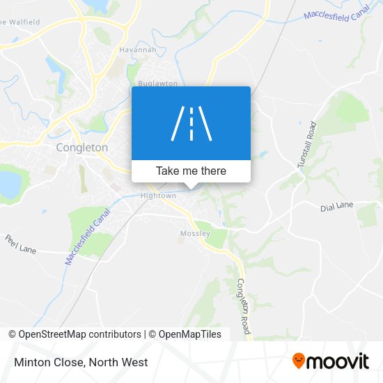 Minton Close map