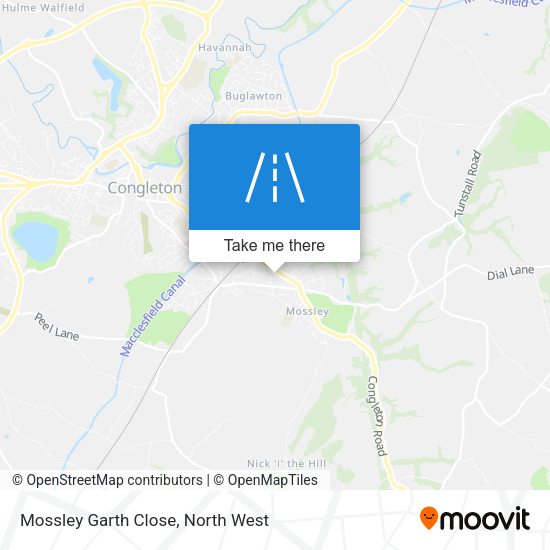 Mossley Garth Close map
