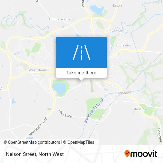 Nelson Street map