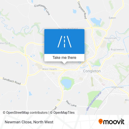 Newman Close map