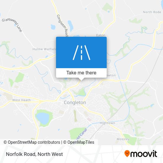 Norfolk Road map