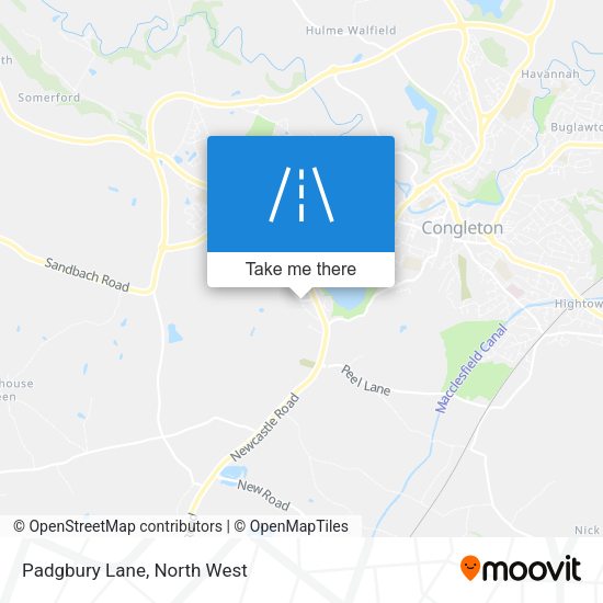 Padgbury Lane map