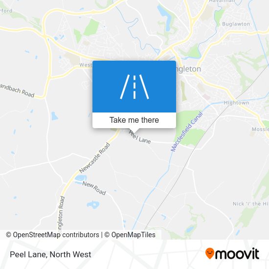Peel Lane map