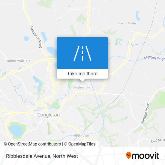 Ribblesdale Avenue map
