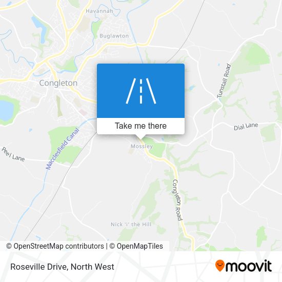 Roseville Drive map