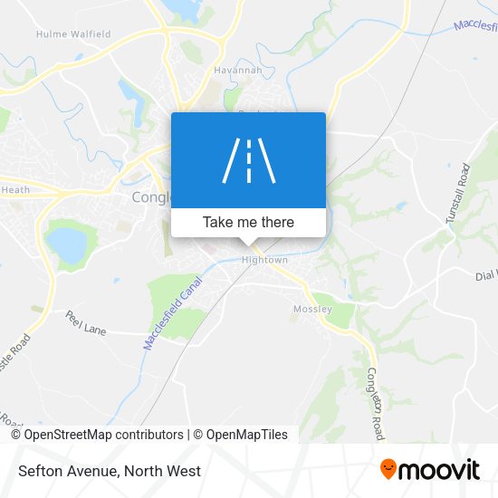 Sefton Avenue map