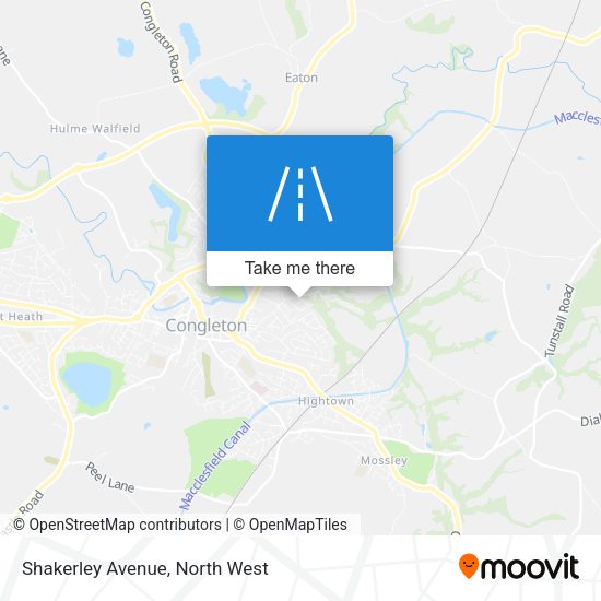 Shakerley Avenue map