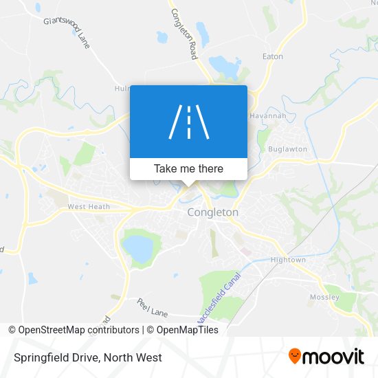 Springfield Drive map