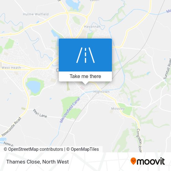 Thames Close map