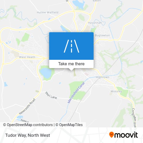 Tudor Way map
