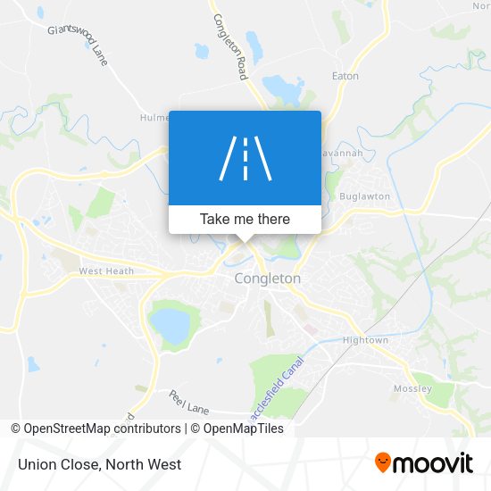 Union Close map