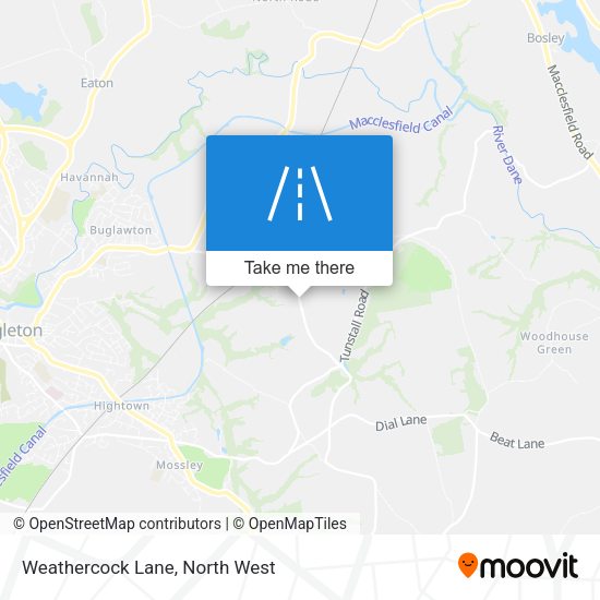 Weathercock Lane map