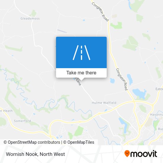 Wornish Nook map
