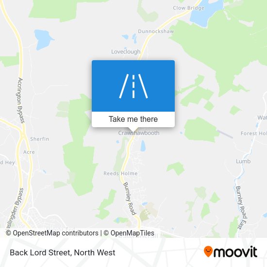 Back Lord Street map
