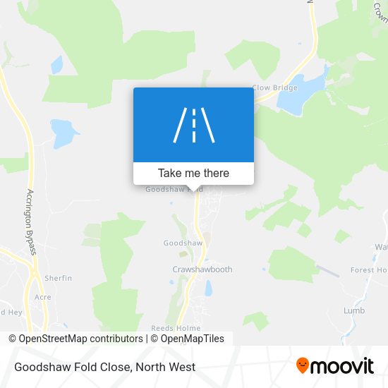 Goodshaw Fold Close map
