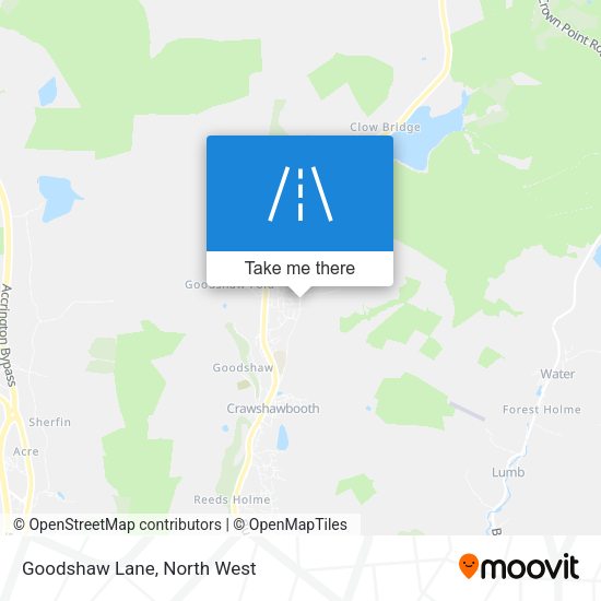 Goodshaw Lane map