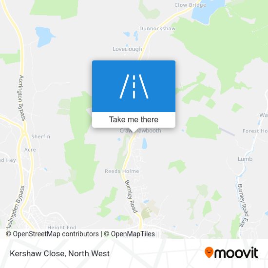 Kershaw Close map