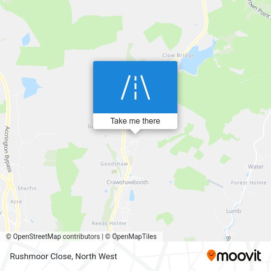 Rushmoor Close map