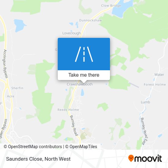 Saunders Close map