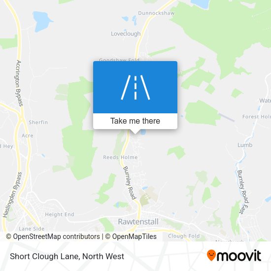 Short Clough Lane map