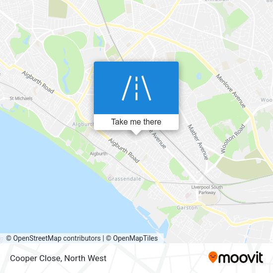 Cooper Close map