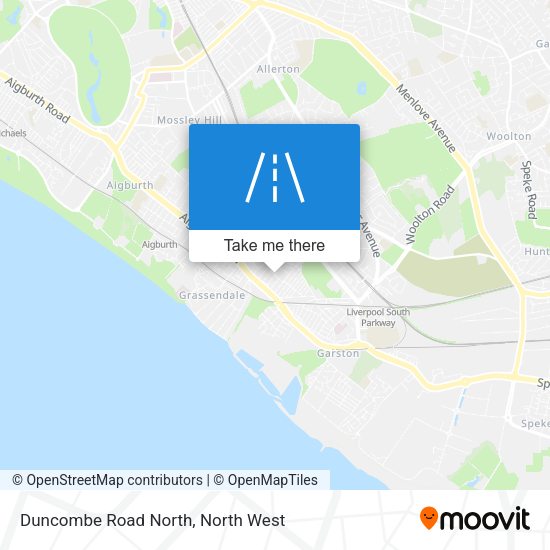 Duncombe Road North map