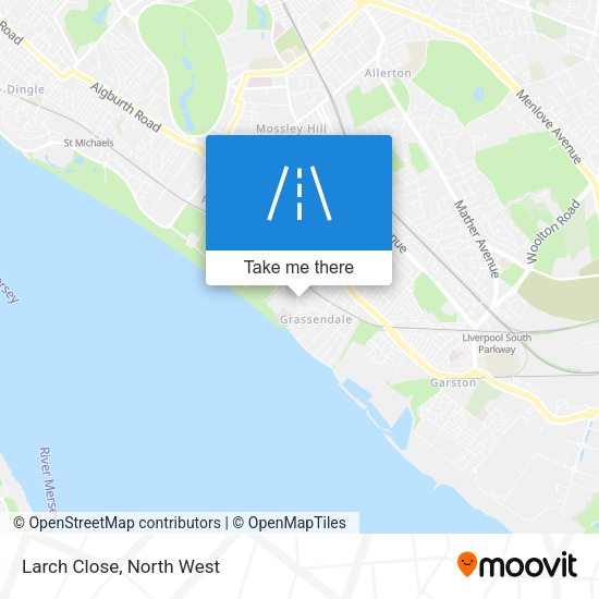 Larch Close map