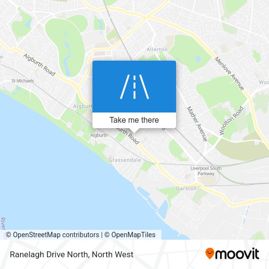 Ranelagh Drive North map