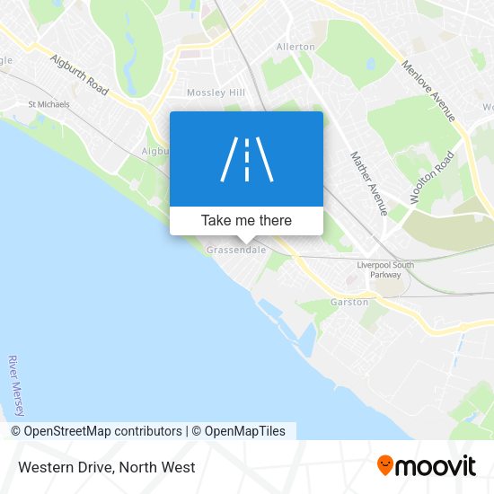 Western Drive map
