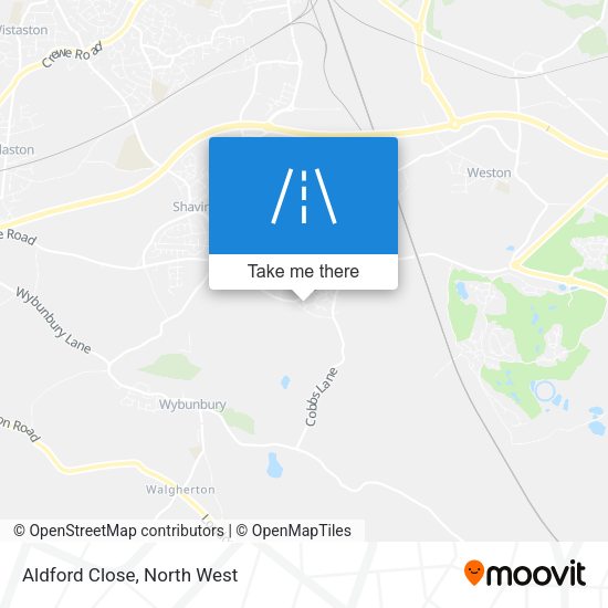 Aldford Close map