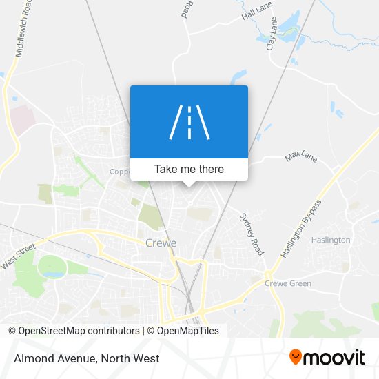 Almond Avenue map