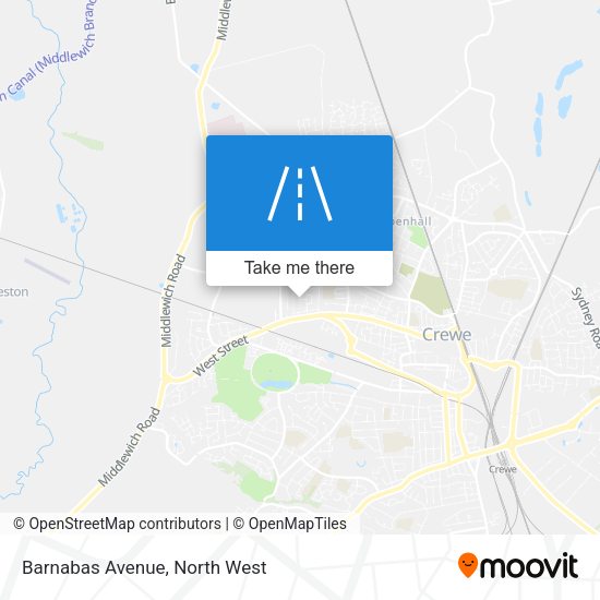Barnabas Avenue map