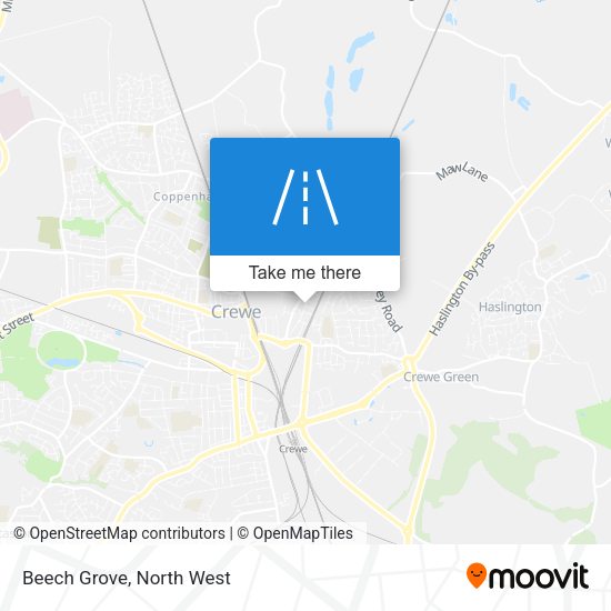 Beech Grove map