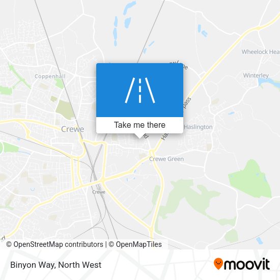 Binyon Way map