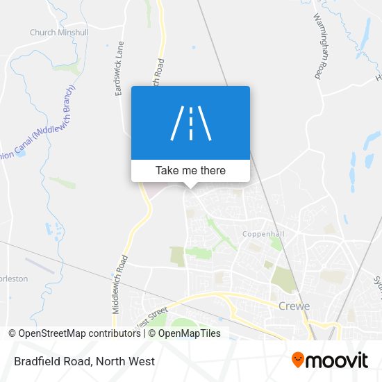Bradfield Road map