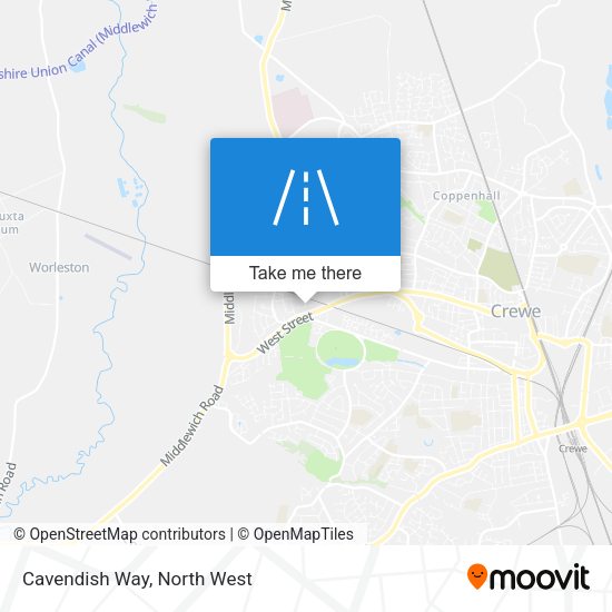 Cavendish Way map