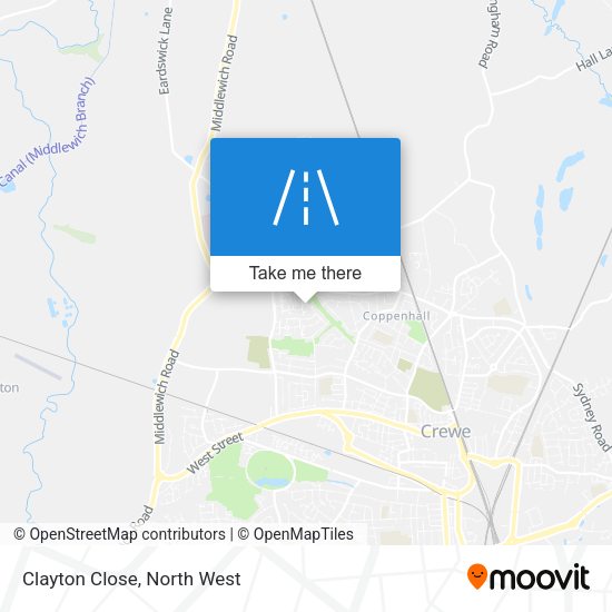 Clayton Close map