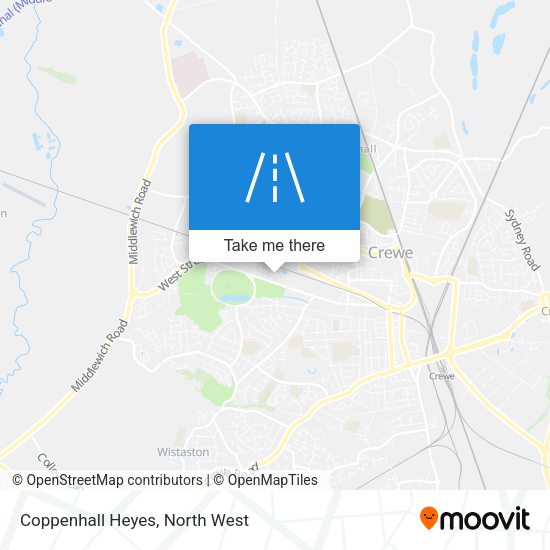 Coppenhall Heyes map