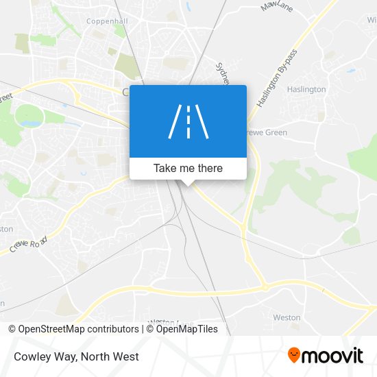 Cowley Way map