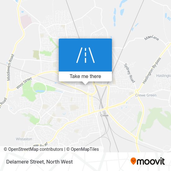 Delamere Street map