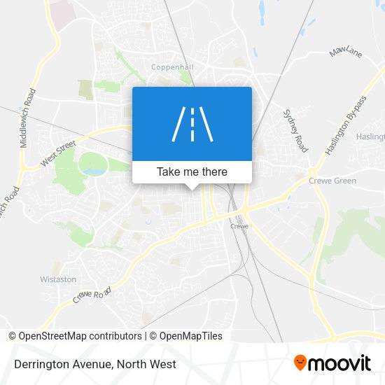 Derrington Avenue map