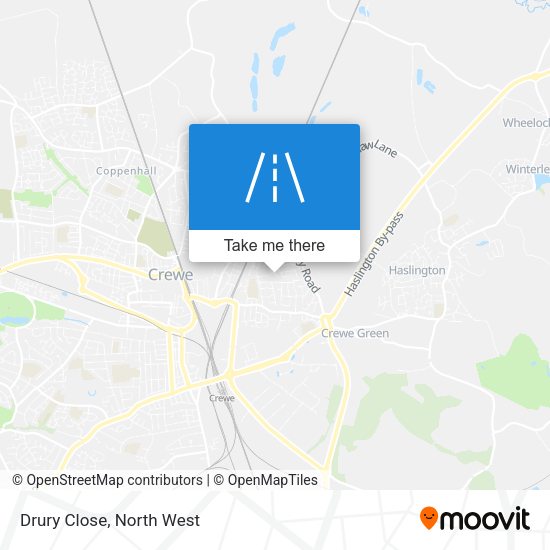 Drury Close map