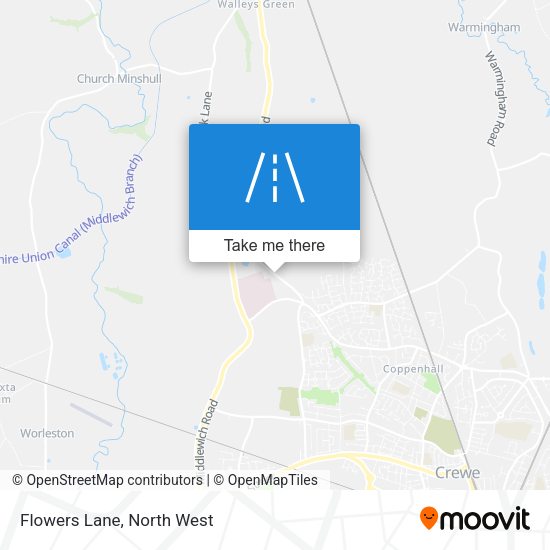 Flowers Lane map